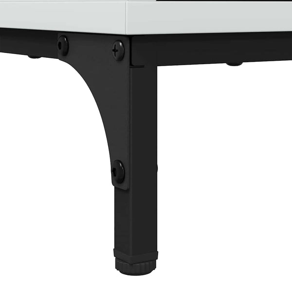 vidaXL Bathroom Sink Cabinet with Storage High Gloss White
