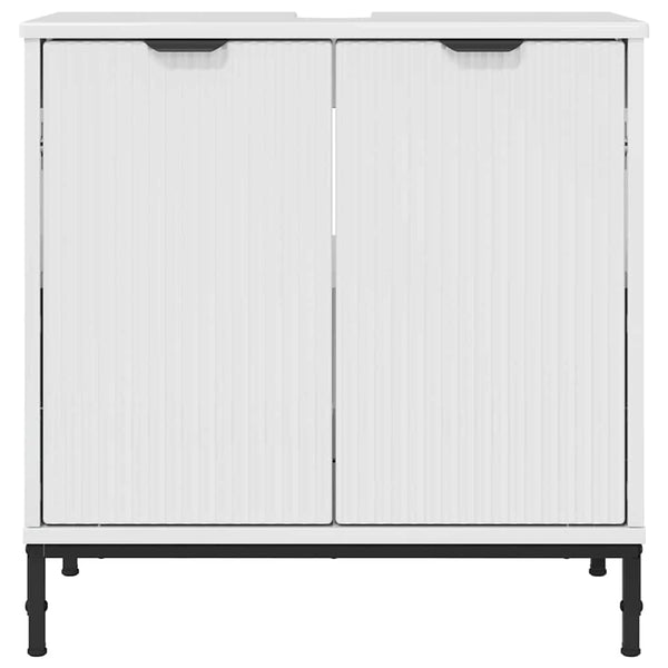 vidaXL Bathroom Sink Cabinet with Storage High Gloss White