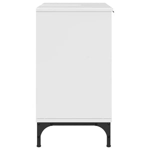 vidaXL Bathroom Sink Cabinet with Storage High Gloss White