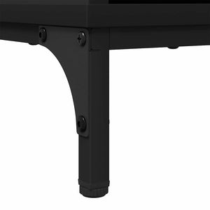 vidaXL Sideboard Black 79.5 x 33 x 82 cm Engineered Wood