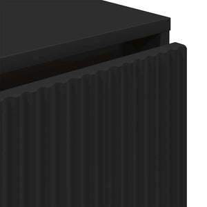 vidaXL Sideboard Black 79.5 x 33 x 82 cm Engineered Wood