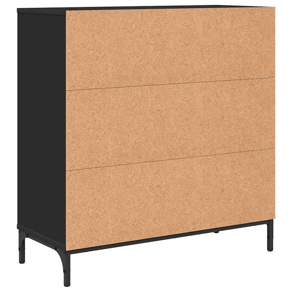 vidaXL Sideboard Black 79.5 x 33 x 82 cm Engineered Wood