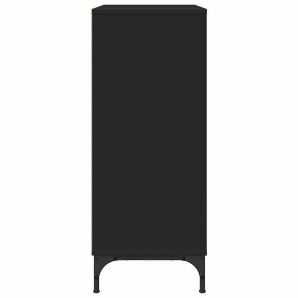 vidaXL Sideboard Black 79.5 x 33 x 82 cm Engineered Wood