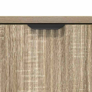 vidaXL Sideboard Sonoma Oak 79.5 x 33 x 82 cm Engineered Wood