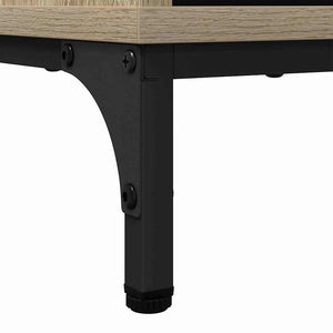 vidaXL Sideboard Sonoma Oak 79.5 x 33 x 82 cm Engineered Wood