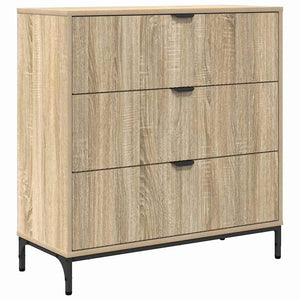 vidaXL Sideboard Sonoma Oak 79.5 x 33 x 82 cm Engineered Wood