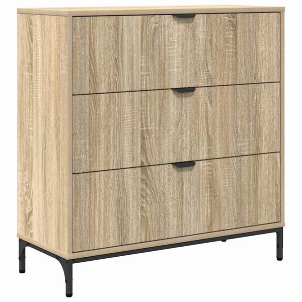 vidaXL Sideboard Sonoma Oak 79.5 x 33 x 82 cm Engineered Wood