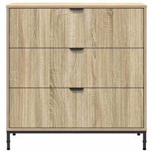 vidaXL Sideboard Sonoma Oak 79.5 x 33 x 82 cm Engineered Wood