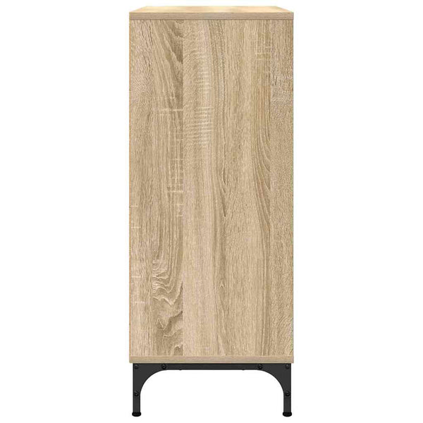 vidaXL Sideboard Sonoma Oak 79.5 x 33 x 82 cm Engineered Wood