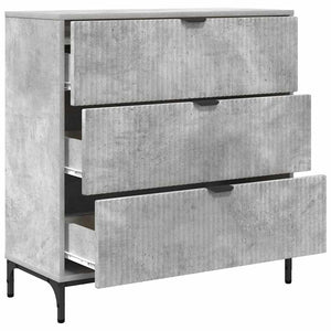 vidaXL Sideboard Concrete Gray 79.5 x 33 x 82 cm Engineered Wood