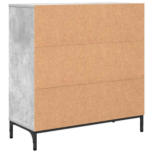 vidaXL Sideboard Concrete Gray 79.5 x 33 x 82 cm Engineered Wood