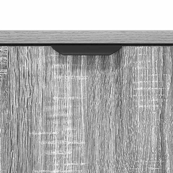 vidaXL Sideboard Grey Sonoma 79.5 x 33 x 82 cm Engineered Wood