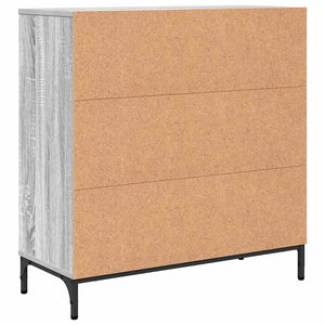 vidaXL Sideboard Grey Sonoma 79.5 x 33 x 82 cm Engineered Wood