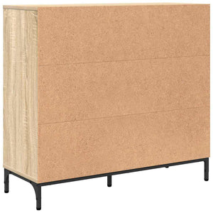 vidaXL Sideboard Sonoma Oak 89.5x33x82 cm Engineered Wood