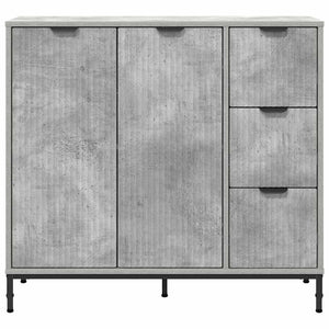 vidaXL Sideboard Concrete Gray 89.5 x 33 x 82 cm Engineered Wood