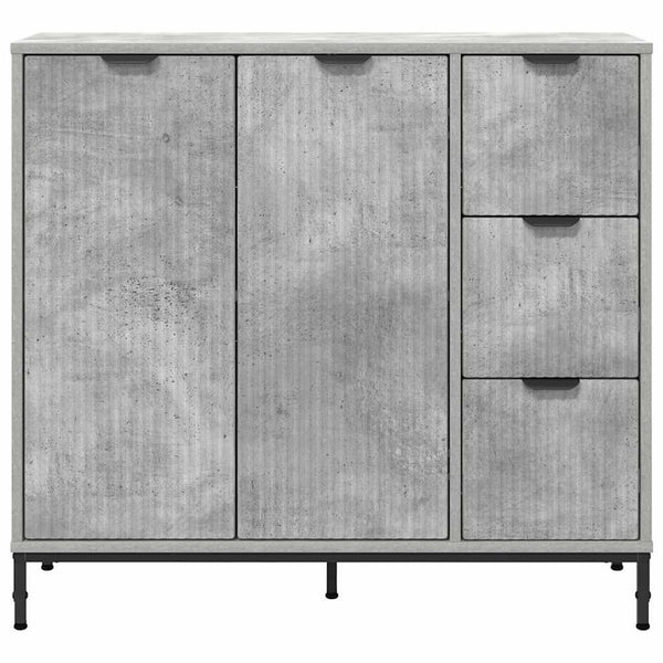 vidaXL Sideboard Concrete Gray 89.5 x 33 x 82 cm Engineered Wood