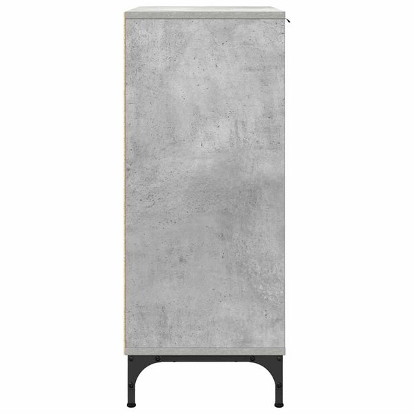 vidaXL Sideboard Concrete Gray 89.5 x 33 x 82 cm Engineered Wood