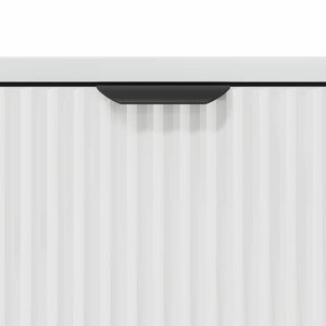vidaXL High Gloss White Sideboard 89.5 x 33 x 82 cm Engineered Wood