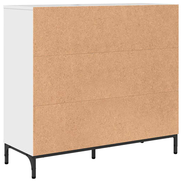 vidaXL High Gloss White Sideboard 89.5 x 33 x 82 cm Engineered Wood