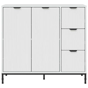 vidaXL High Gloss White Sideboard 89.5 x 33 x 82 cm Engineered Wood