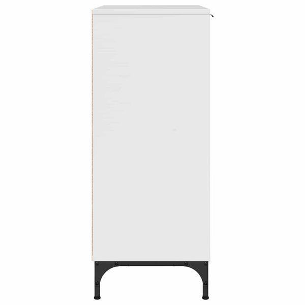 vidaXL High Gloss White Sideboard 89.5 x 33 x 82 cm Engineered Wood