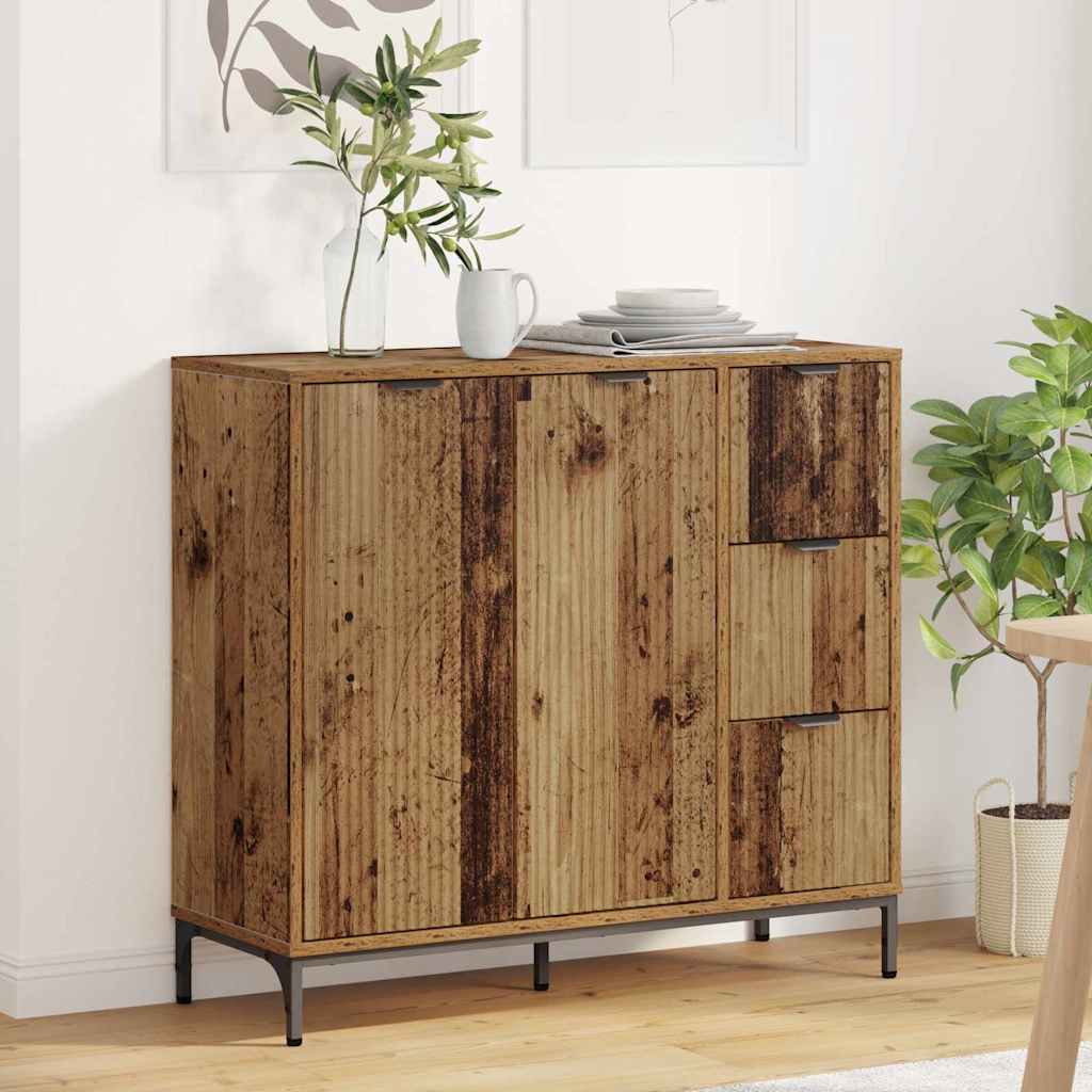 vidaXL Sideboard Reclaimed Wood 89.5 x 33 x 82 cm Engineered Wood