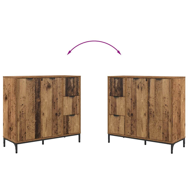 vidaXL Sideboard Reclaimed Wood 89.5 x 33 x 82 cm Engineered Wood