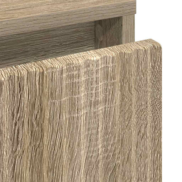 vidaXL Nightstand Sonoma Oak 63.5 x 36 x 61 cm Engineered Wood