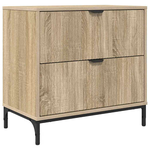 vidaXL Nightstand Sonoma Oak 63.5 x 36 x 61 cm Engineered Wood