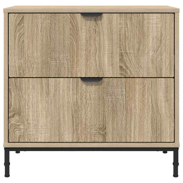 vidaXL Nightstand Sonoma Oak 63.5 x 36 x 61 cm Engineered Wood