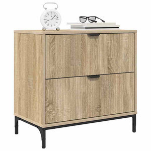vidaXL Nightstand Sonoma Oak 63.5 x 36 x 61 cm Engineered Wood