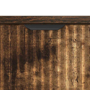 vidaXL Nightstand Smoked Oak 63.5 x 36 x 61 cm Engineered Wood