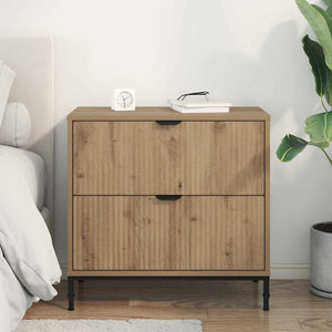 vidaXL Nightstand Artisan Oak 63.5 x 36 x 61 cm Engineered Wood
