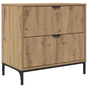 vidaXL Nightstand Artisan Oak 63.5 x 36 x 61 cm Engineered Wood