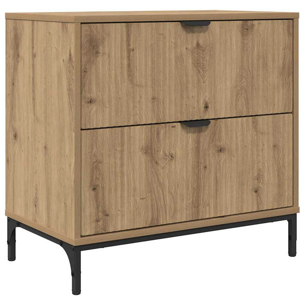 vidaXL Nightstand Artisan Oak 63.5 x 36 x 61 cm Engineered Wood