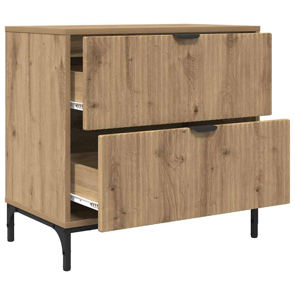 vidaXL Nightstand Artisan Oak 63.5 x 36 x 61 cm Engineered Wood