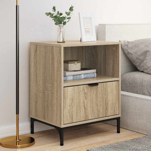 vidaXL Bedside Cabinet 2 pcs Sonoma Oak 49 x 36 x 61 cm Engineered Wood