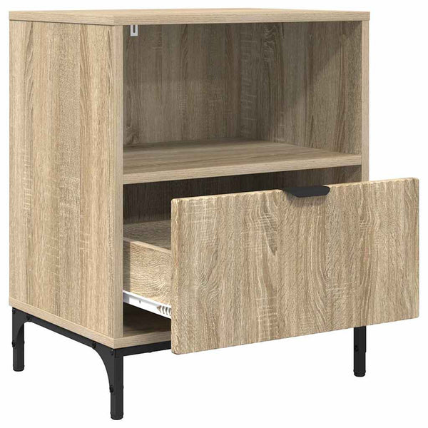 vidaXL Bedside Cabinet 2 pcs Sonoma Oak 49 x 36 x 61 cm Engineered Wood