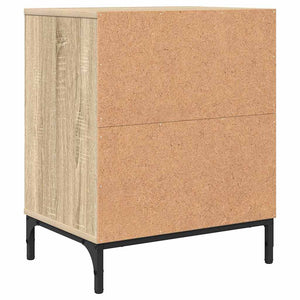 vidaXL Bedside Cabinet 2 pcs Sonoma Oak 49 x 36 x 61 cm Engineered Wood