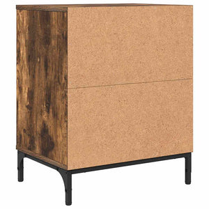 vidaXL Nightstand Smoked Oak 49 x 36 x 61 cm Engineered Wood