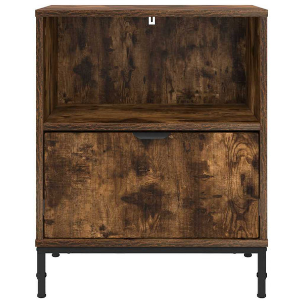 vidaXL Nightstand Smoked Oak 49 x 36 x 61 cm Engineered Wood
