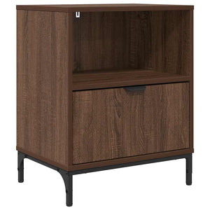vidaXL Bedside Cabinet Brown Oak Look 49 x 36 x 61 cm Engineered Wood