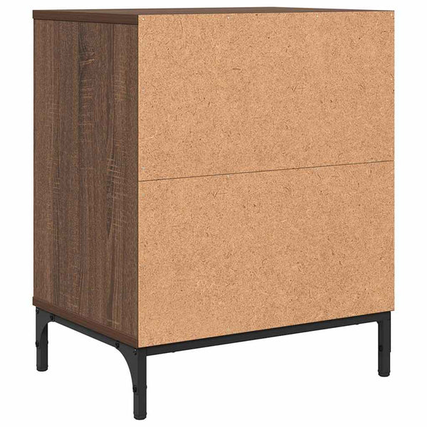 vidaXL Bedside Cabinet Brown Oak Look 49 x 36 x 61 cm Engineered Wood