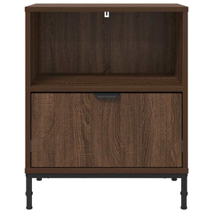 vidaXL Nightstands 2 pcs Brown Oak Look 49 x 36 x 61 cm