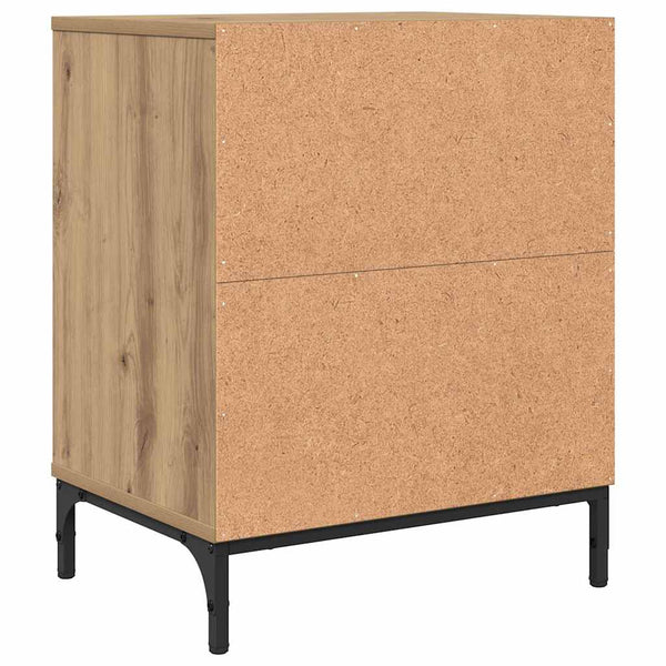 vidaXL Nightstand 2 pcs Artisan Oak 49 x 36 x 61 cm Engineered Wood