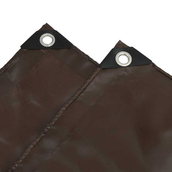 Plane Braun 650g/m² PVC-beschichtet 2x3m