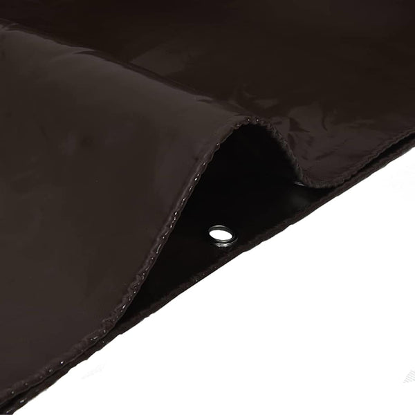 Braune PVC-beschichtete Plane, 3 x 5 m