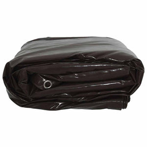 Braune PVC-beschichtete Plane, 3 x 6 m