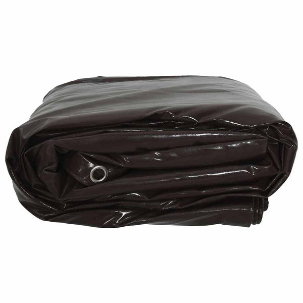 Braun Plane 650g/m² - 1,5x2,5m PVC-beschichtet