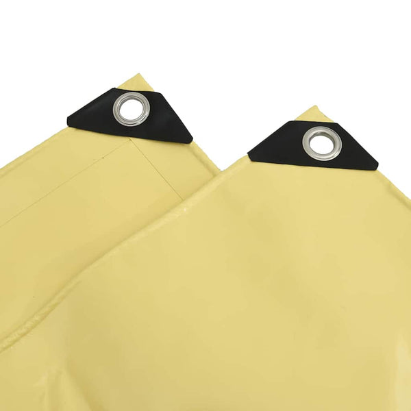 vidaXL Tarp 650g/m² Beige 3 x 6 m Canvas with PVC Coating